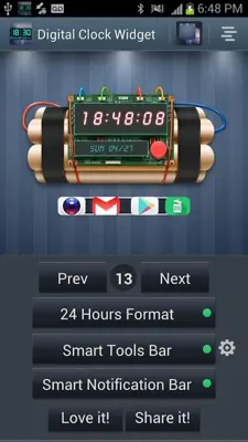 Digital Clock Widget android App screenshot 3