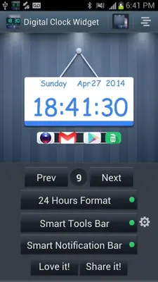 Digital Clock Widget android App screenshot 4